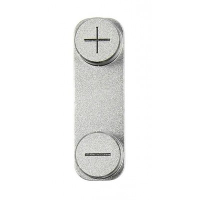 Volume Side Button Outer For Apple Iphone 5s Silver By - Maxbhi Com