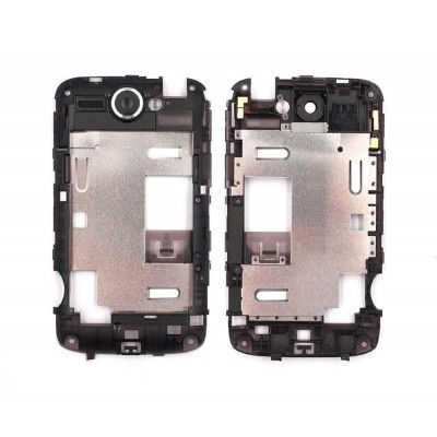 Lcd Frame Middle Chassis For Htc Wildfire A3333 Black By - Maxbhi Com