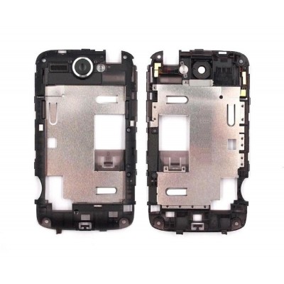Lcd Frame Middle Chassis For Htc Wildfire A3333 Red By - Maxbhi Com
