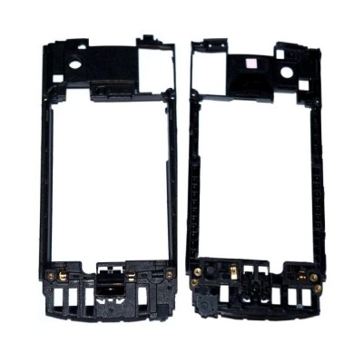 Lcd Frame Middle Chassis For Samsung S8500 Wave Grey By - Maxbhi Com