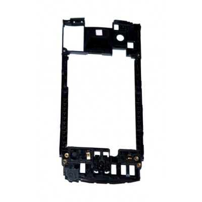 Lcd Frame Middle Chassis For Samsung S8500 Wave Grey By - Maxbhi Com