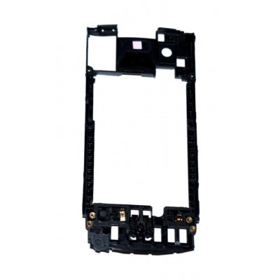 Lcd Frame Middle Chassis For Samsung S8500 Wave White By - Maxbhi Com
