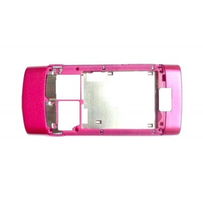 Lcd Frame Middle Chassis For Nokia X302 Rm639 Pink By - Maxbhi Com