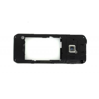 Lcd Frame Middle Chassis For Samsung C3322 Duos Silver By - Maxbhi Com