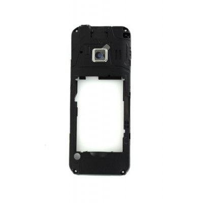Lcd Frame Middle Chassis For Samsung C3322 La Fleur Black By - Maxbhi Com