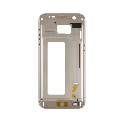 Lcd Frame Middle Chassis For Samsung Galaxy S7 Edge 64gb Gold By - Maxbhi Com