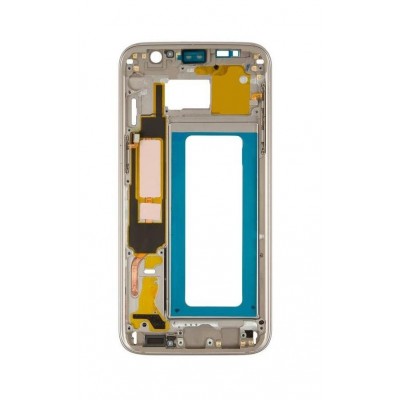 Lcd Frame Middle Chassis For Samsung Galaxy S7 Edge 64gb Pink Gold By - Maxbhi Com