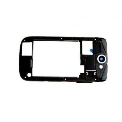 Lcd Frame Middle Chassis For Samsung Galaxy W I8150 Black By - Maxbhi Com