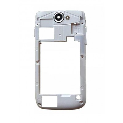 Lcd Frame Middle Chassis For Samsung Galaxy W I8150 White By - Maxbhi Com