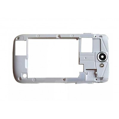 Lcd Frame Middle Chassis For Samsung Galaxy W I8150 White By - Maxbhi Com