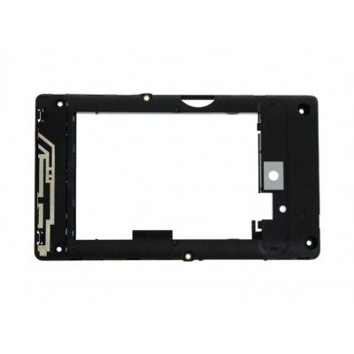 Lcd Frame Middle Chassis For Lg Optimus L3 E400 Black By - Maxbhi Com