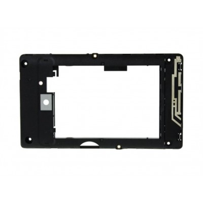 Lcd Frame Middle Chassis For Lg Optimus L3 E400 Black By - Maxbhi Com
