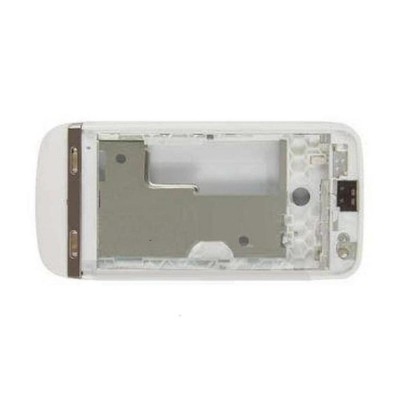 Lcd Frame Middle Chassis For Nokia Asha 311 Rm714 White By - Maxbhi Com