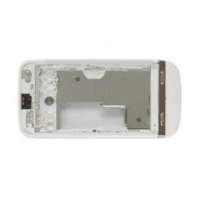 Lcd Frame Middle Chassis For Nokia Asha 311 White By - Maxbhi Com