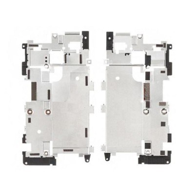 Lcd Frame Middle Chassis For Nokia Lumia 900 Rm823 Black By - Maxbhi Com