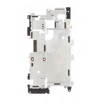 Lcd Frame Middle Chassis For Nokia Lumia 900 Rm823 Black By - Maxbhi Com