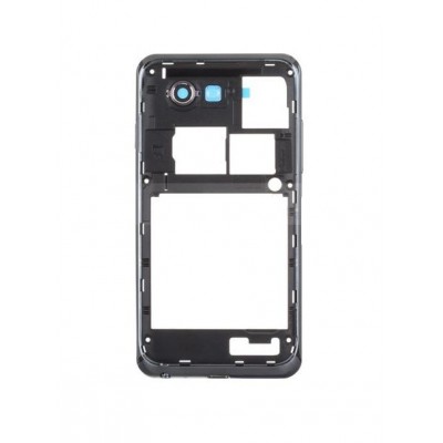 Lcd Frame Middle Chassis For Samsung I9070 Galaxy S Advance White By - Maxbhi Com
