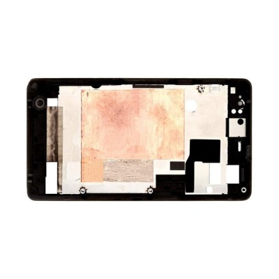 Lcd Frame Middle Chassis For Sony Xperia Go St27a White By - Maxbhi Com