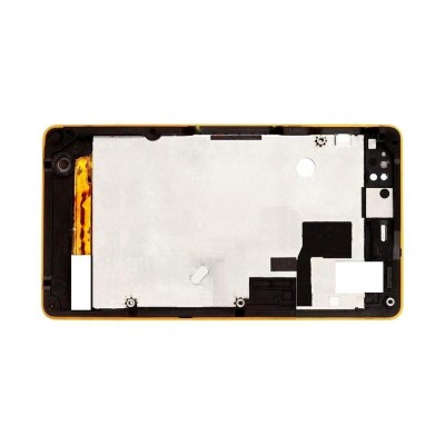 Lcd Frame Middle Chassis For Sony Xperia Go St27a Yellow By - Maxbhi Com