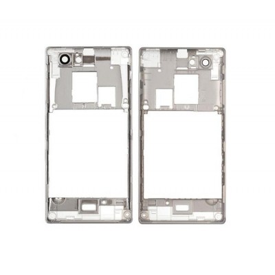 Lcd Frame Middle Chassis For Sony Xperia J St26i Pink By - Maxbhi Com