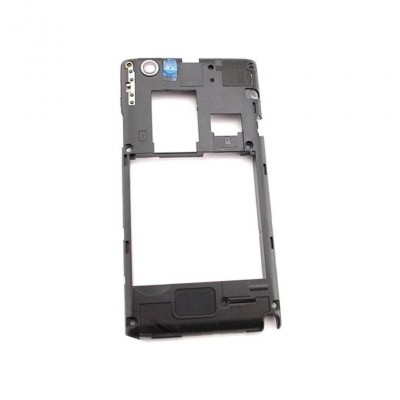 Lcd Frame Middle Chassis For Sony Xperia Miro St23a White By - Maxbhi Com