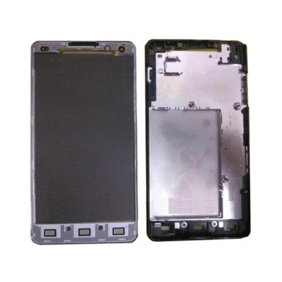 Lcd Frame Middle Chassis For Lg Optimus G E975 Black By - Maxbhi Com