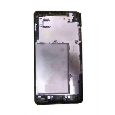 Lcd Frame Middle Chassis For Lg Optimus G E975 Black By - Maxbhi Com