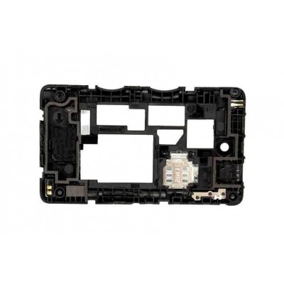 Lcd Frame Middle Chassis For Nokia Asha 501 Dual Sim Black By - Maxbhi Com