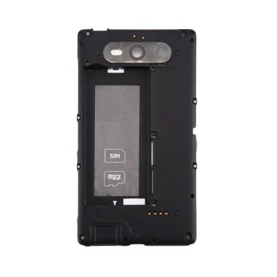 Lcd Frame Middle Chassis For Nokia Lumia 820 Grey By - Maxbhi Com