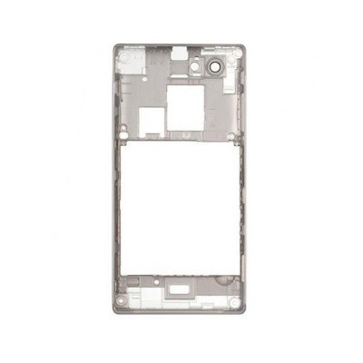 Lcd Frame Middle Chassis For Sony Xperia J St26a Pink By - Maxbhi Com