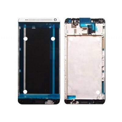 Lcd Frame Middle Chassis For Htc One Max Silver By - Maxbhi Com