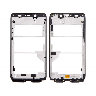 Lcd Frame Middle Chassis For Motorola Droid Maxx Black By - Maxbhi Com