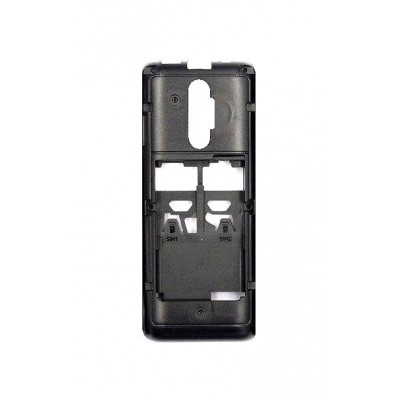 Lcd Frame Middle Chassis For Nokia 107 Dual Sim White By - Maxbhi Com