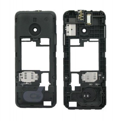 Lcd Frame Middle Chassis For Nokia 208 Dual Sim White By - Maxbhi Com