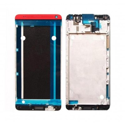 Lcd Frame Middle Chassis For Htc One Max Red By - Maxbhi Com