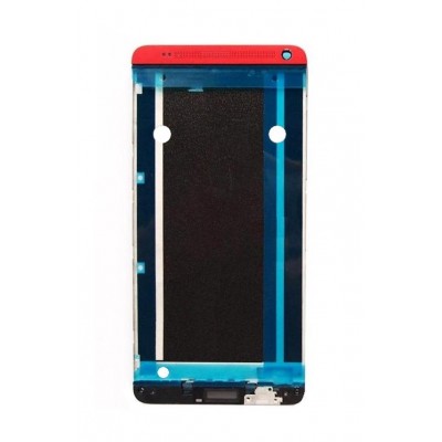 Lcd Frame Middle Chassis For Htc One Max Red By - Maxbhi Com