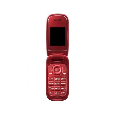Lcd Frame Middle Chassis For Samsung E1272 Red By - Maxbhi Com