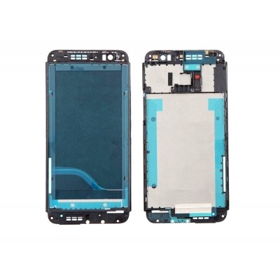 Lcd Frame Middle Chassis For Htc One E8 With Dual Sim Black By - Maxbhi Com