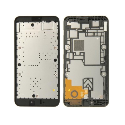 Lcd Frame Middle Chassis For Nokia Lumia 530 Rm1017 Black By - Maxbhi Com