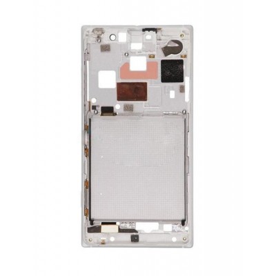 Lcd Frame Middle Chassis For Nokia Lumia 830 Rm984 Orange By - Maxbhi Com