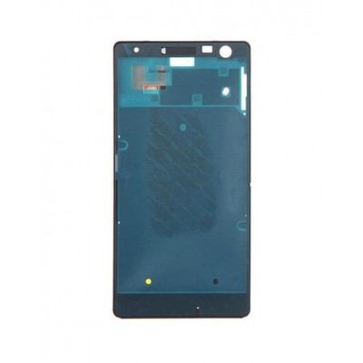 Lcd Frame Middle Chassis For Nokia Lumia 735 Lte Rm1039 Black By - Maxbhi Com