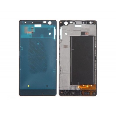 Lcd Frame Middle Chassis For Nokia Lumia 735 Lte Rm1039 White By - Maxbhi Com