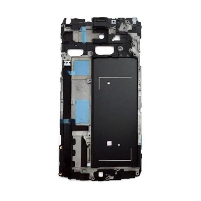 Lcd Frame Middle Chassis For Samsung Galaxy Note 4 Duos Smn9100 Pink By - Maxbhi Com