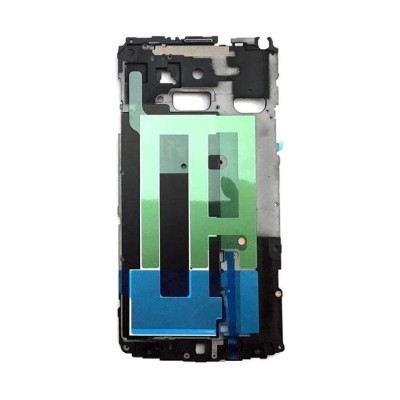 Lcd Frame Middle Chassis For Samsung Galaxy Note 4 Duos Smn9100 Pink By - Maxbhi Com