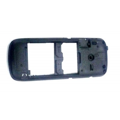 Lcd Frame Middle Chassis For Samsung Metro 312 Black By - Maxbhi Com