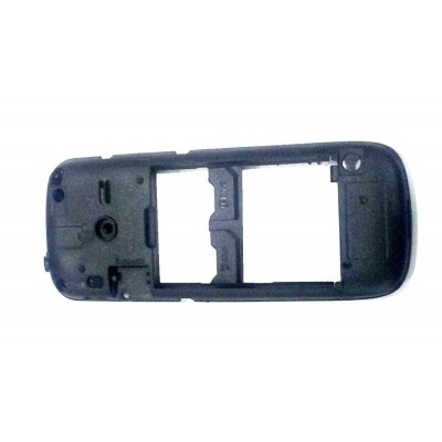 Lcd Frame Middle Chassis For Samsung Metro 312 Black By - Maxbhi Com