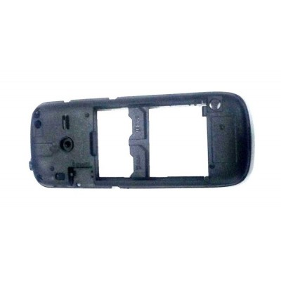 Lcd Frame Middle Chassis For Samsung Metro 312 Smb312e White By - Maxbhi Com