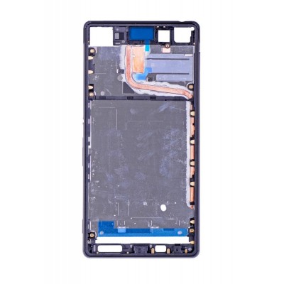 Lcd Frame Middle Chassis For Sony Xperia Z3 Plus Dual White By - Maxbhi Com