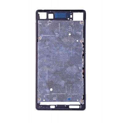 Lcd Frame Middle Chassis For Sony Xperia Z3 Plus Dual White By - Maxbhi Com