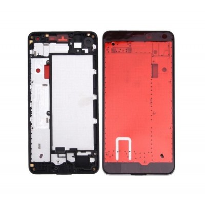 Lcd Frame Middle Chassis For Microsoft Lumia 430 Dual Sim Black By - Maxbhi Com